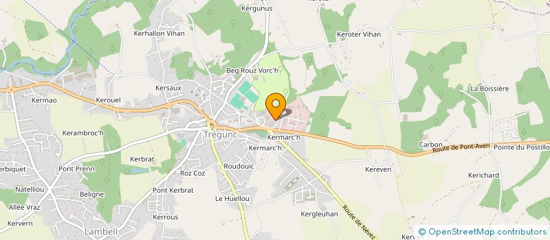 localisation de l'entreprise AA501RCC/BRETAGNE  TREGUNC