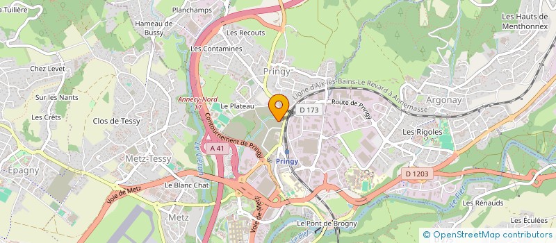 localisation de l'entreprise AA74 à ANNECY