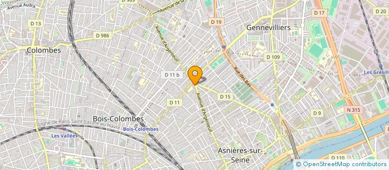 localisation de l'entreprise AAA à ASNIERES-SUR-SEINE