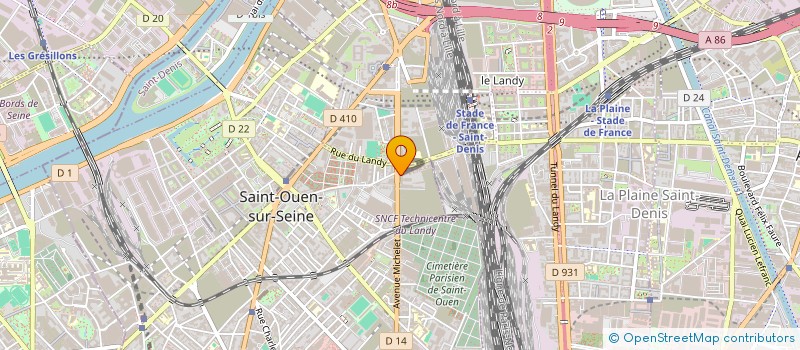 localisation de l'entreprise AAA ACORBAT INTERNATIONAL SERVICES à SAINT-OUEN-SUR-SEINE