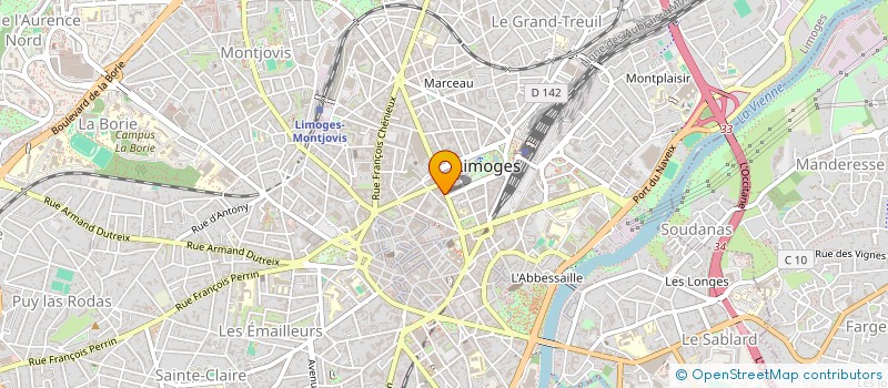 localisation de l'entreprise AAA GROUPE à LIMOGES