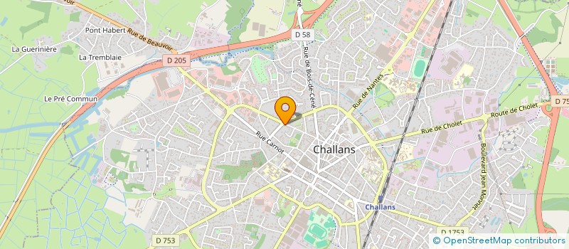 localisation de l'entreprise AAA IMMO CHALLANS à CHALLANS