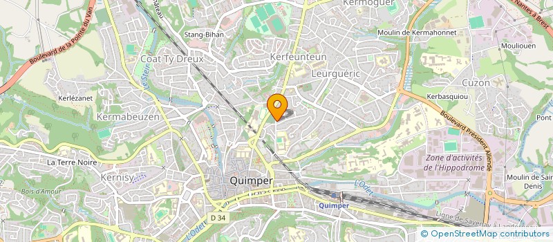 localisation de l'entreprise AAA RENOBAT à QUIMPER