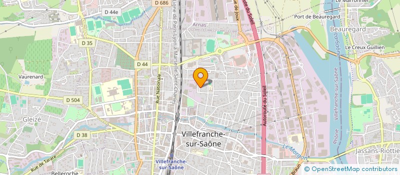 localisation de l'entreprise AAA TAXI PERRAUD S&R à VILLEFRANCHE-SUR-SAONE