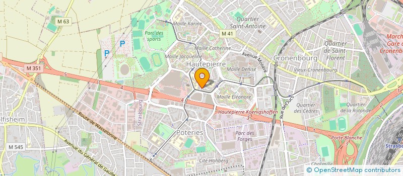 localisation de l'entreprise AAA TAXI STRASS 67 à STRASBOURG
