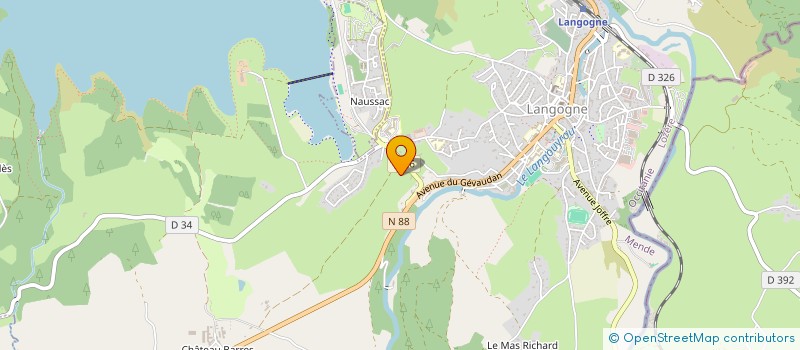 localisation de l'entreprise AAA48 LANGOGNE  LANGOGNE