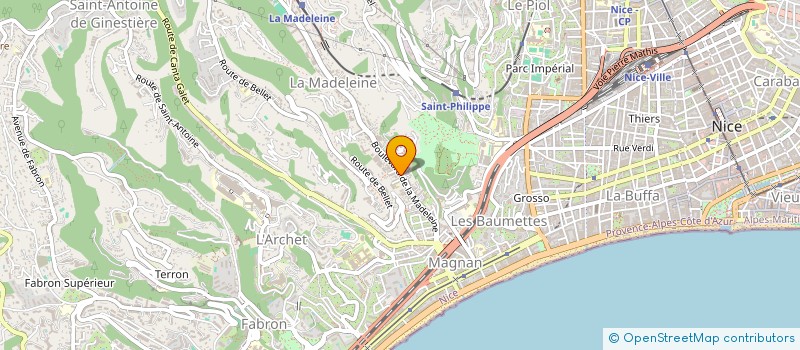 localisation de l'entreprise AAAA  NICE