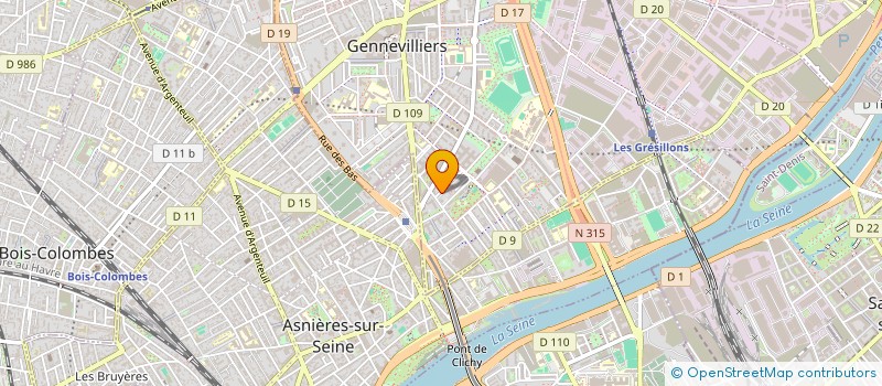 localisation de l'entreprise AAAH! PROD à GENNEVILLIERS