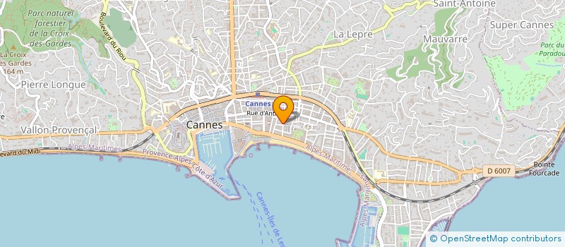 localisation de l'entreprise AAAUXILIA ADEYNEX à CANNES