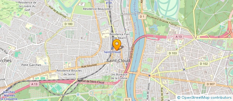 localisation de l'entreprise AAB à SAINT-CLOUD