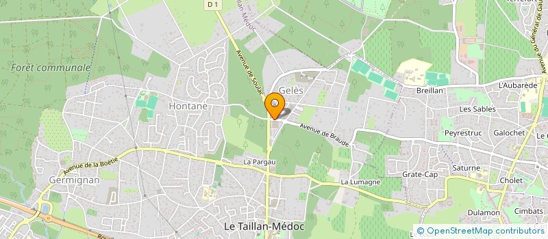 localisation de l'entreprise AAB  LE TAILLAN-MEDOC