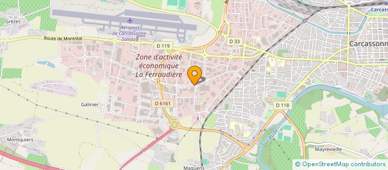 localisation de l'entreprise AAB  CARCASSONNE