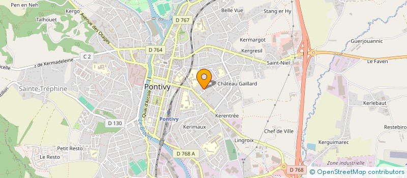 localisation de l'entreprise AAB IMMO  PONTIVY