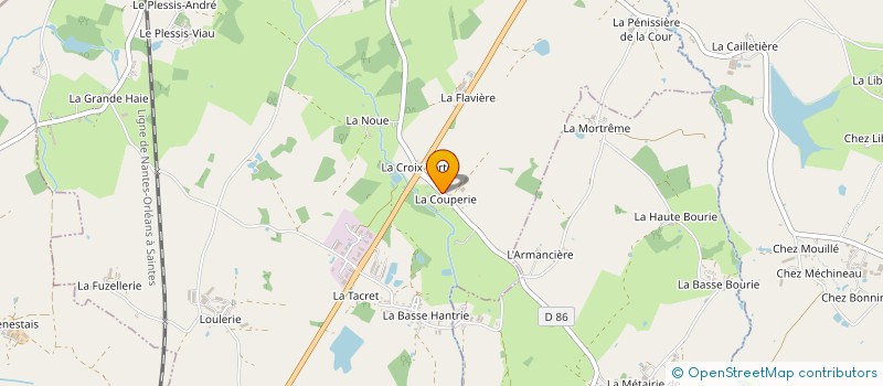 localisation de l'entreprise AABBEY AUDACE CREATION à LA BERNARDIERE