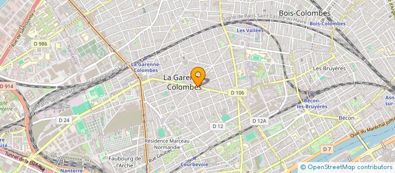 localisation de l'entreprise AABGN SERRURERIE à LA GARENNE-COLOMBES