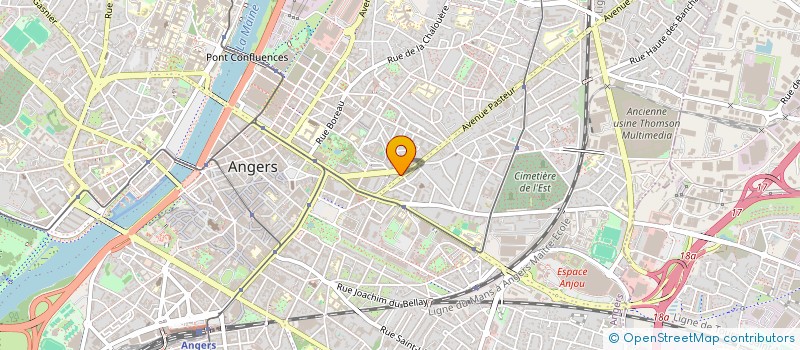 localisation de l'entreprise AAC à ANGERS