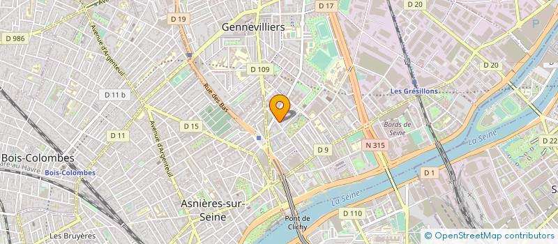 localisation de l'entreprise AAC  GENNEVILLIERS