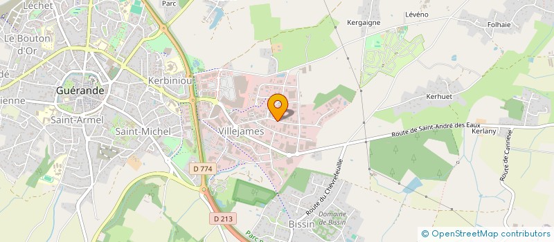 localisation de l'entreprise AAC à GUERANDE