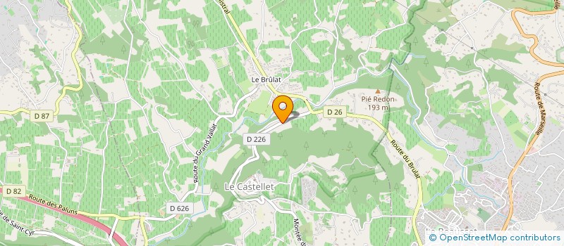 localisation de l'entreprise AAC à LE CASTELLET