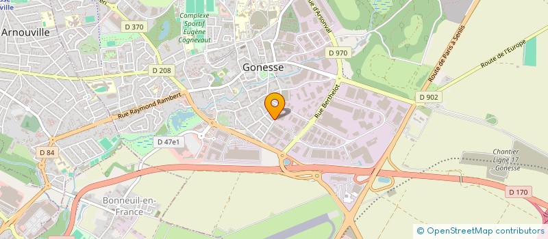 localisation de l'entreprise AAC FRANCE  GONESSE