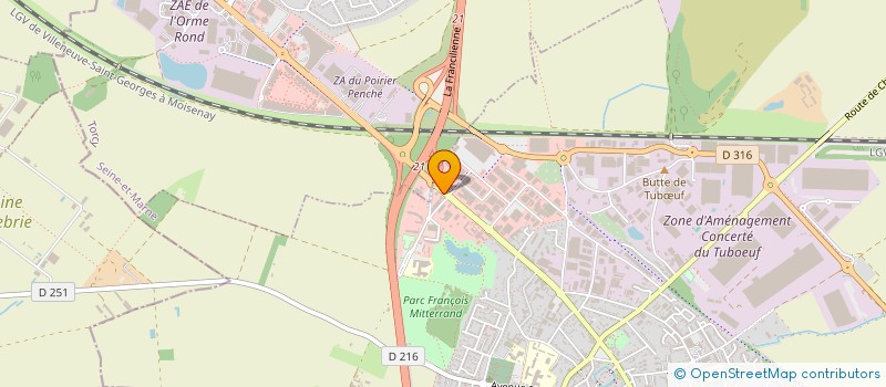 localisation de l'entreprise AACC  BRIE-COMTE-ROBERT