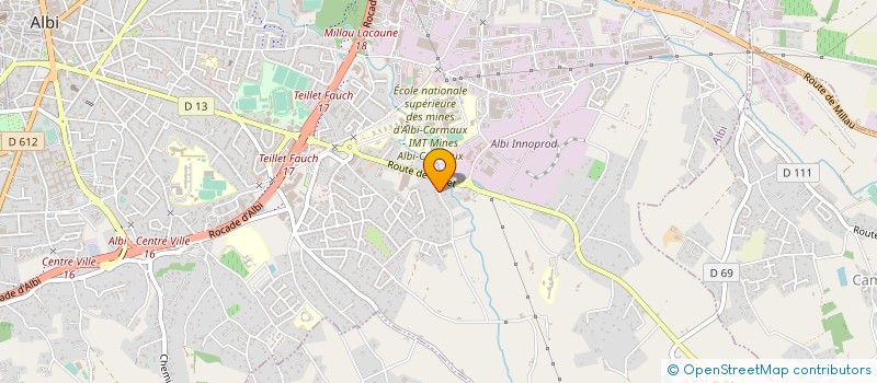 localisation de l'entreprise AACE à ALBI