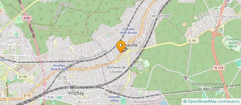 localisation de l'entreprise AACF à CHAVILLE