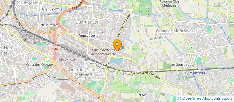 localisation de l'entreprise AACGR  AVIGNON