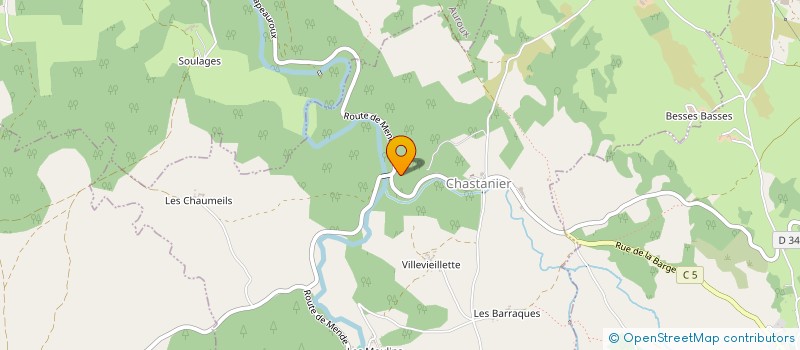 localisation de l'entreprise AACH à CHASTANIER