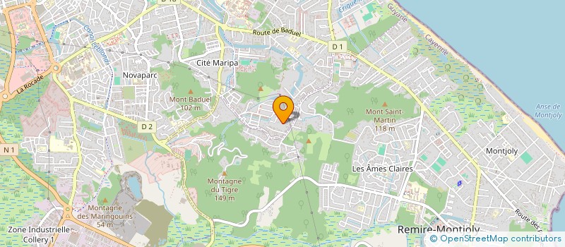 localisation de l'entreprise AACOACHING  CAYENNE