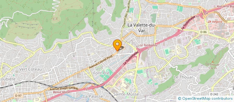 localisation de l'entreprise AAD BATIMENT 83 à TOULON