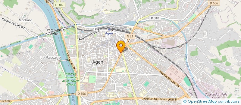 localisation de l'entreprise AAD FRECHE à AGEN