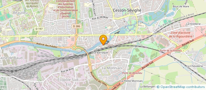 localisation de l'entreprise AAD PHENIX PRESSING à CESSON-SEVIGNE