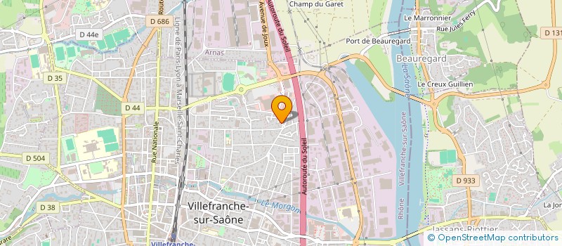 localisation de l'entreprise AADB - AIDE A DOMICILE DU BEAUJOLAIS à VILLEFRANCHE-SUR-SAONE