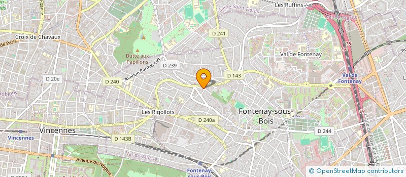 localisation de l'entreprise AADEN à FONTENAY-SOUS-BOIS