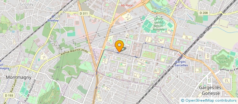 localisation de l'entreprise AADSP NORD EST VAL D OISE à SARCELLES