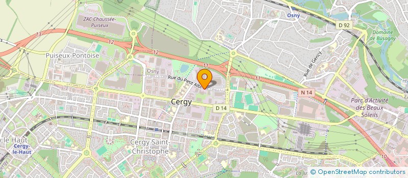 localisation de l'entreprise AADSP SOVO à CERGY