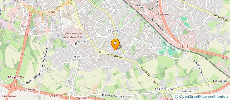 localisation de l'entreprise AAE IMMO  TREGUEUX