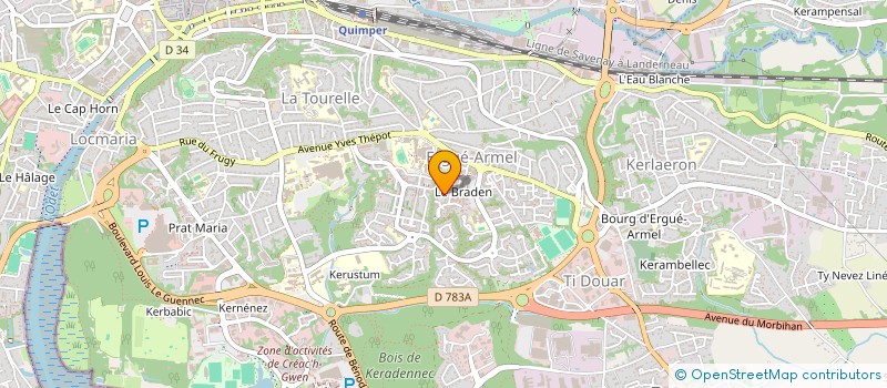 localisation de l'entreprise AAESPA à QUIMPER