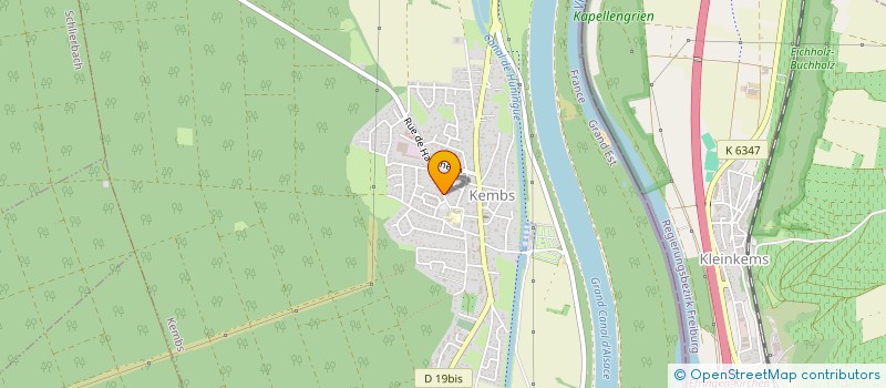 localisation de l'entreprise AAF  KEMBS