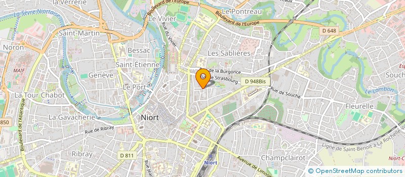 localisation de l'entreprise AAF FORMATION à NIORT