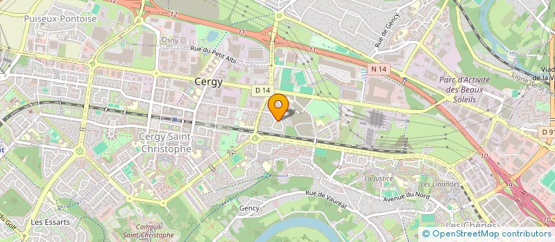 localisation de l'entreprise AAF FRANCE à CERGY