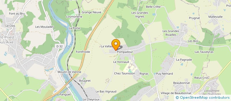 localisation de l'entreprise AAG-ASSISTANCE ADMINISTRATIVE ET DE GESTION à AIXE-SUR-VIENNE