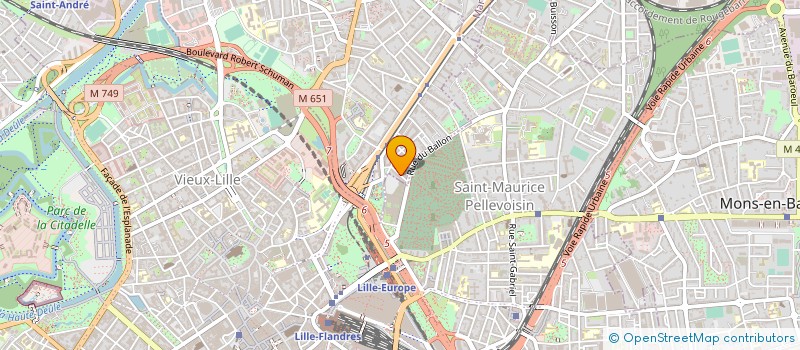 localisation de l'entreprise AAG AUDITION  ROUBAIX