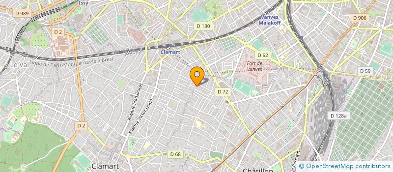 localisation de l'entreprise AAG COMMUNICATION  CHATILLON