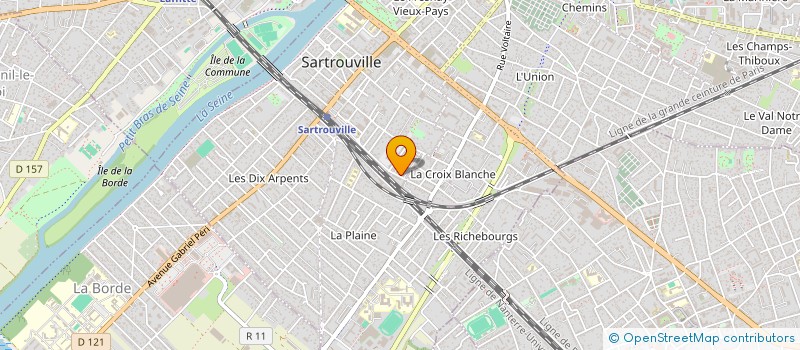 localisation de l'entreprise AAG IMMOBILIER  SARTROUVILLE