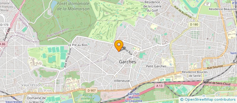localisation de l'entreprise AAG PARTNERS à GARCHES