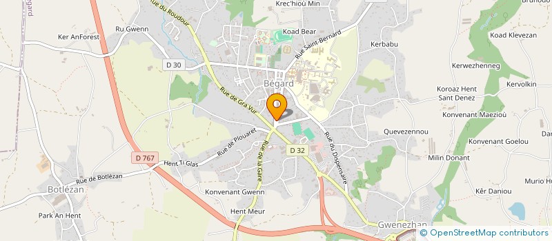 localisation de l'entreprise AAGAO ENVIRONNEMENT  BEGARD