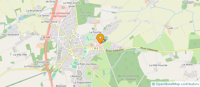 localisation de l'entreprise AAGIR ATEL ARTS GRAPH IMPRIME REPRO  NOZAY