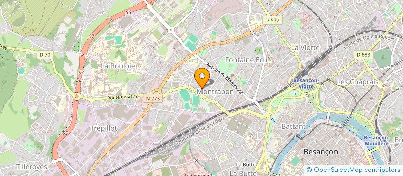 localisation de l'entreprise AAGIR BUREAUTIQUE à BESANCON